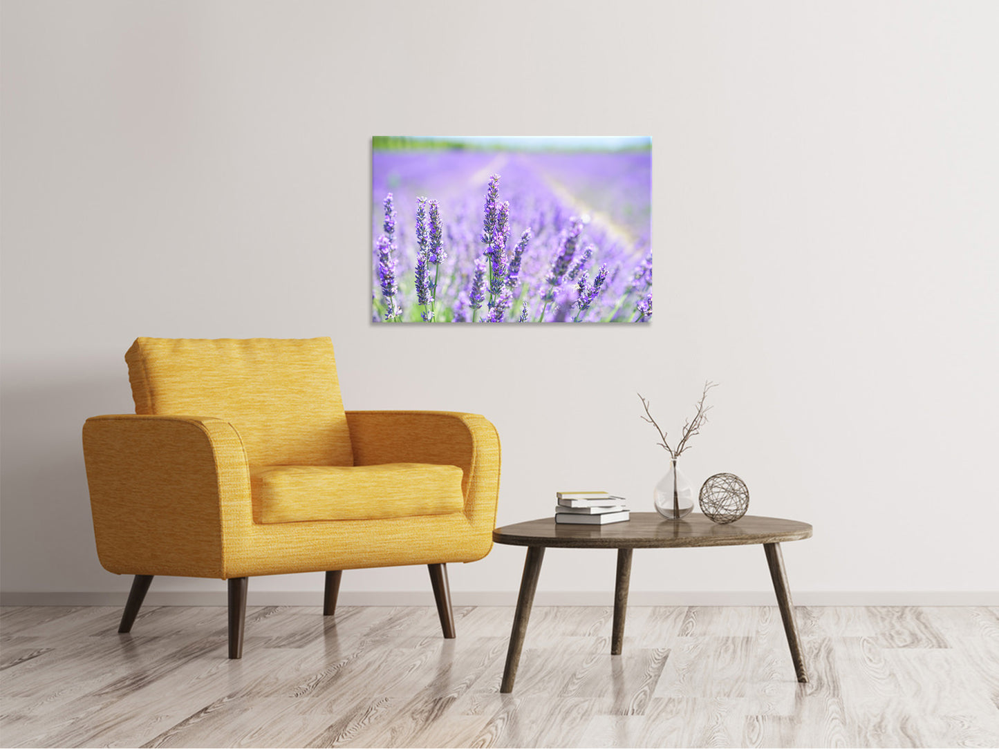 Leinwandbild Die Lavendelblüte