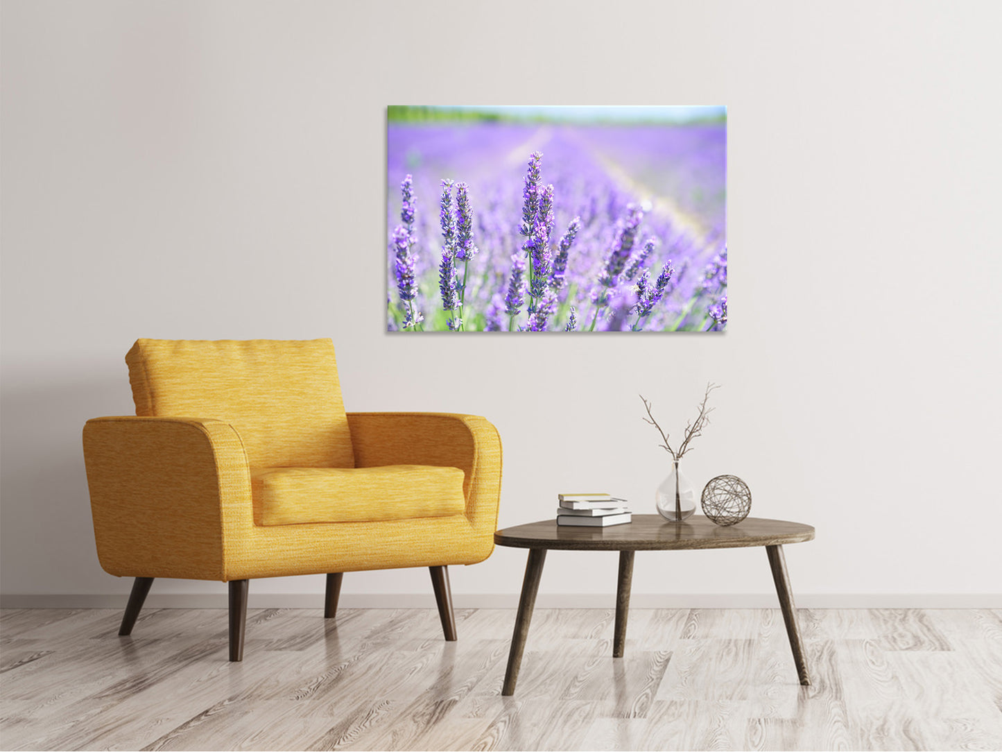 Leinwandbild Die Lavendelblüte