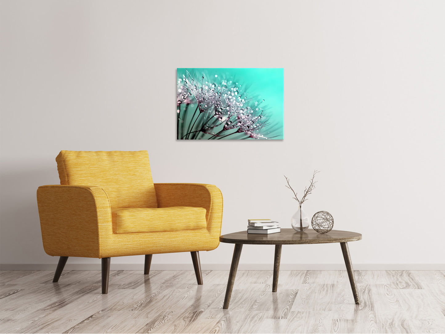 Leinwandbild Makro Löwenzahn