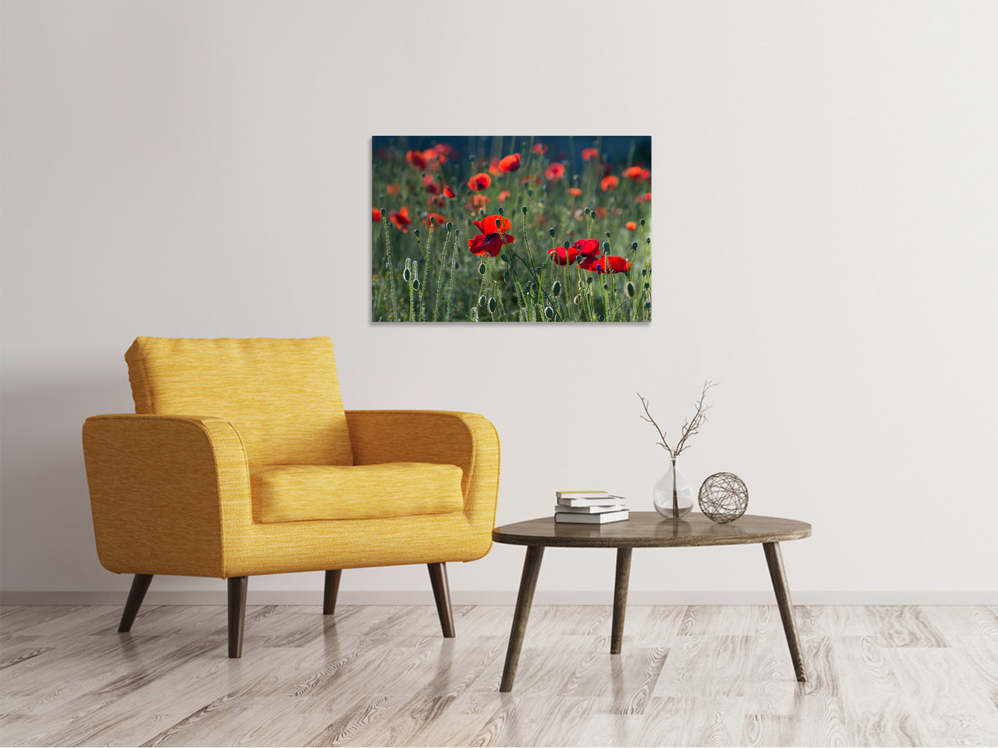 Leinwandbild Wilder Mohn