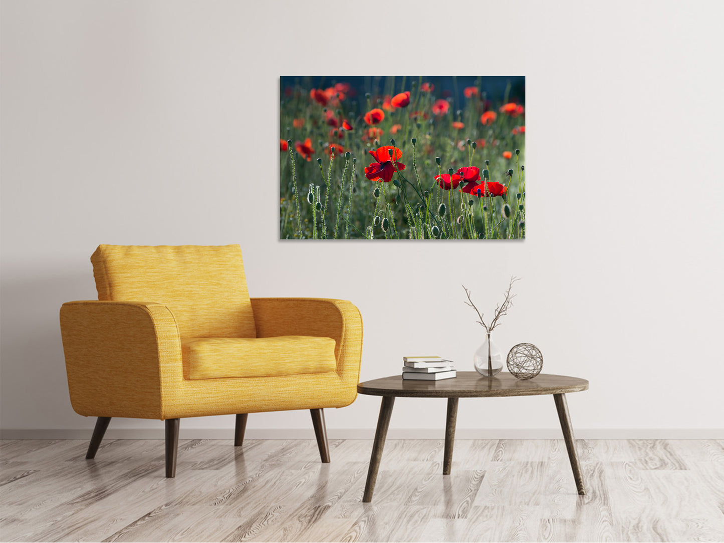 Leinwandbild Wilder Mohn