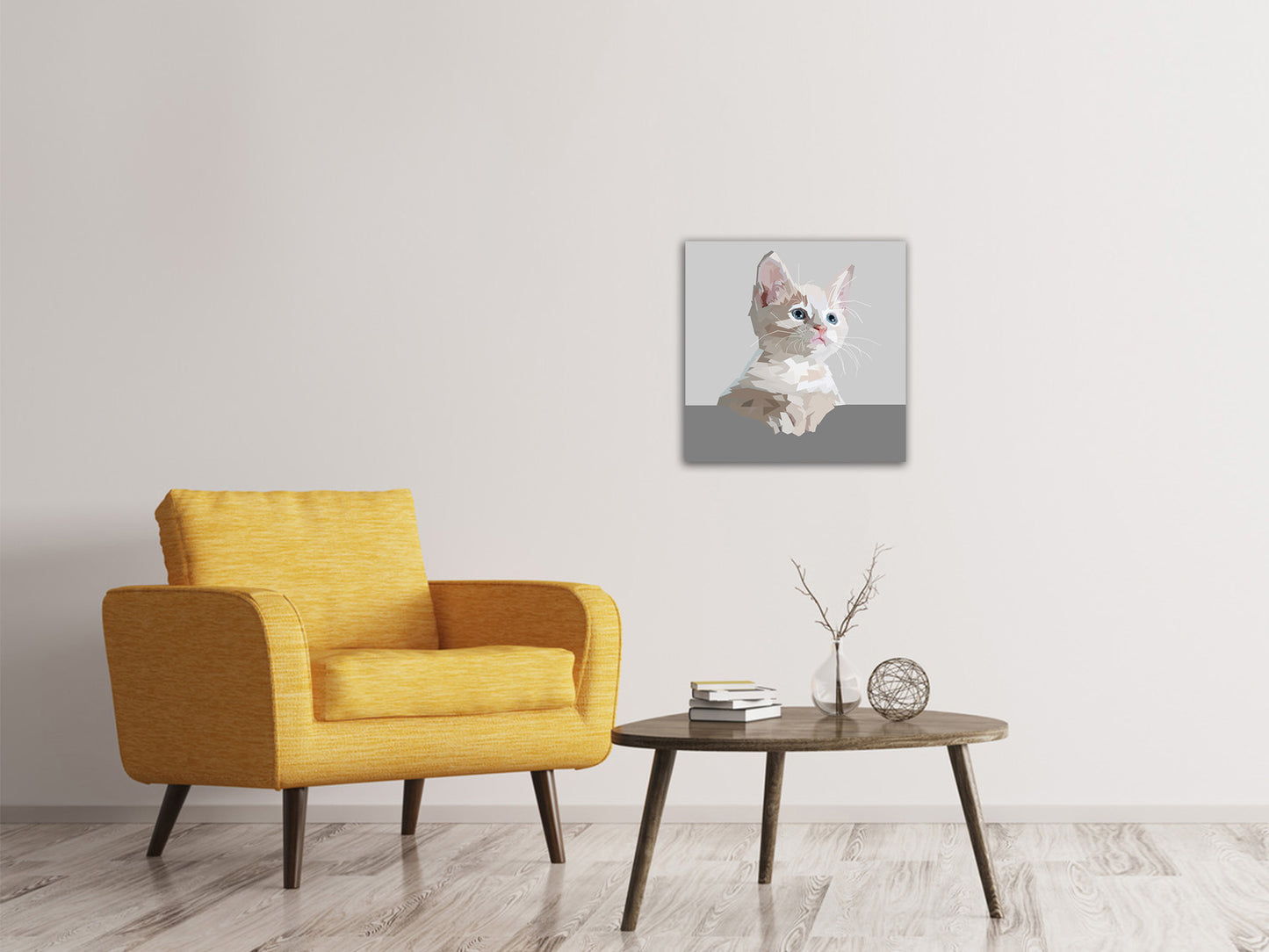 Leinwandbild Kunstwerk Katze