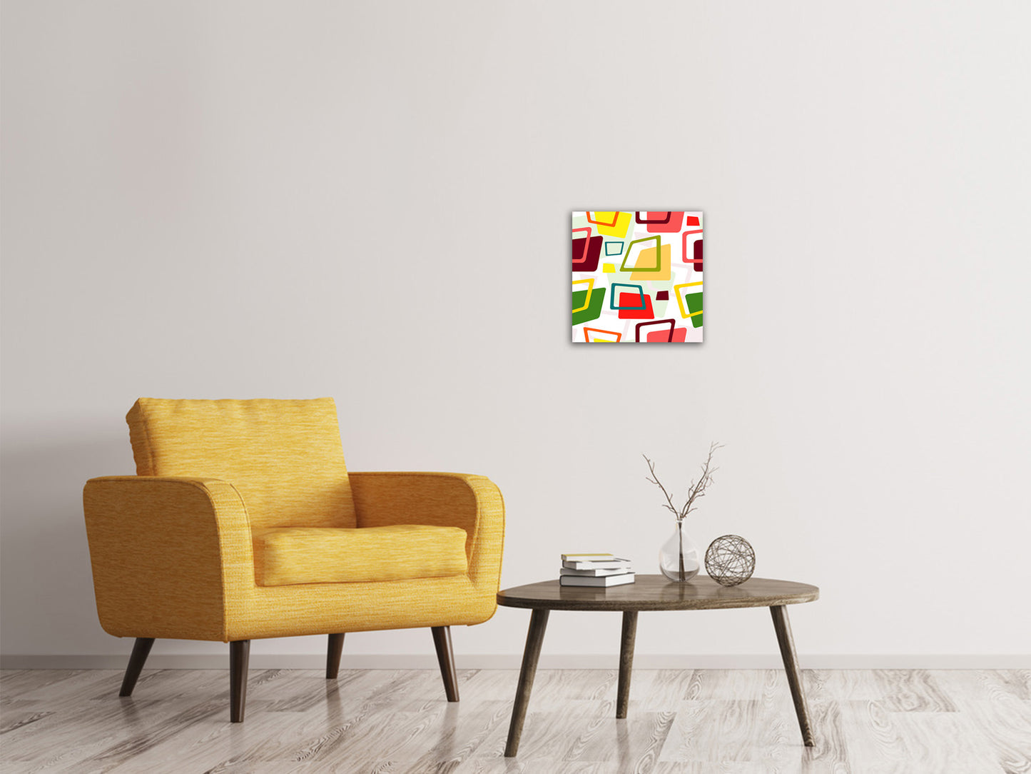 Leinwandbild Rechtecke im Retrodesign