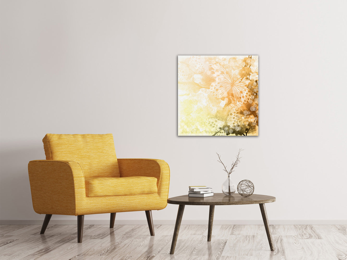 Leinwandbild Romantische Schmetterlinge