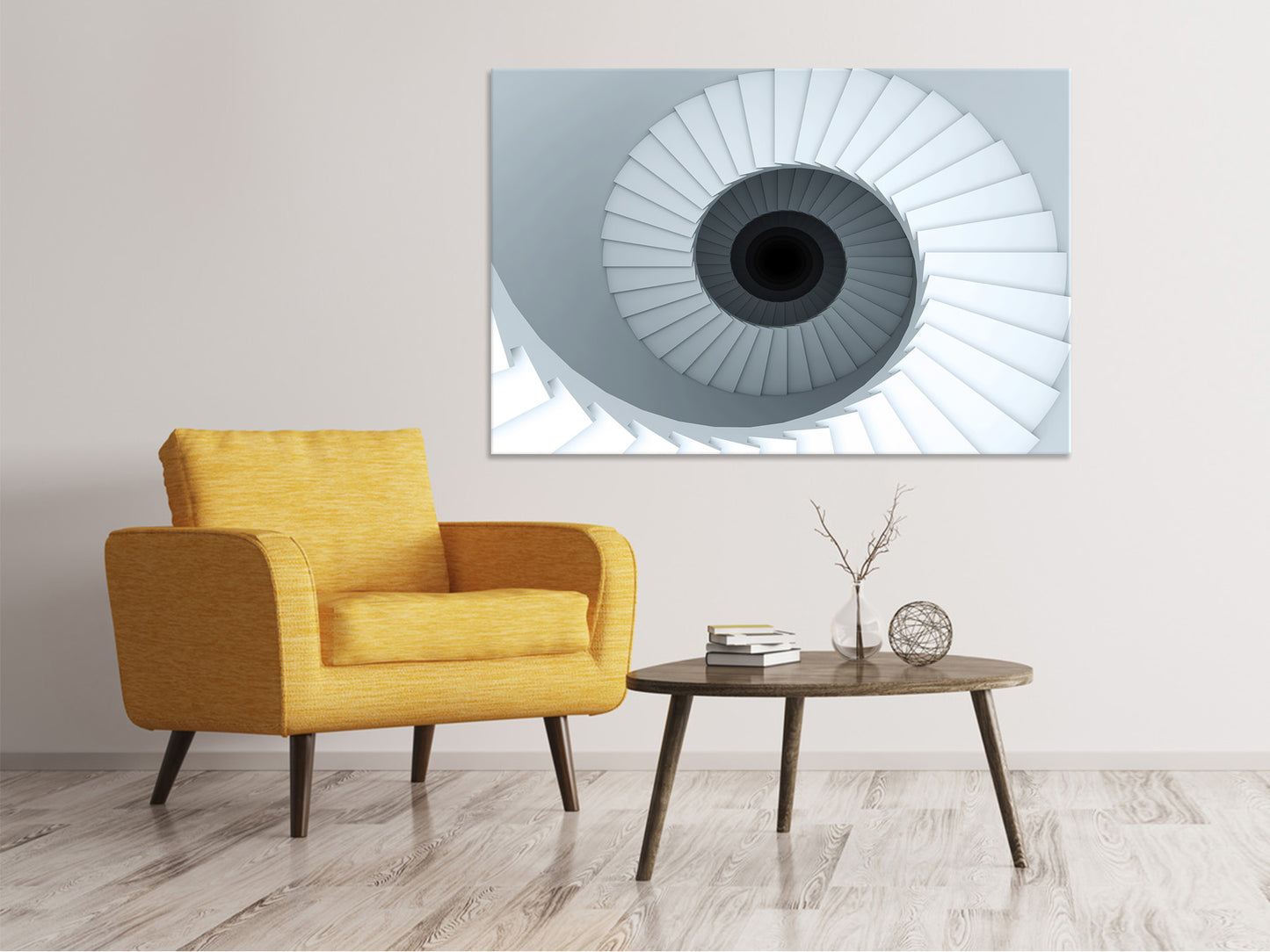 Leinwandbild 3D Wendeltreppe