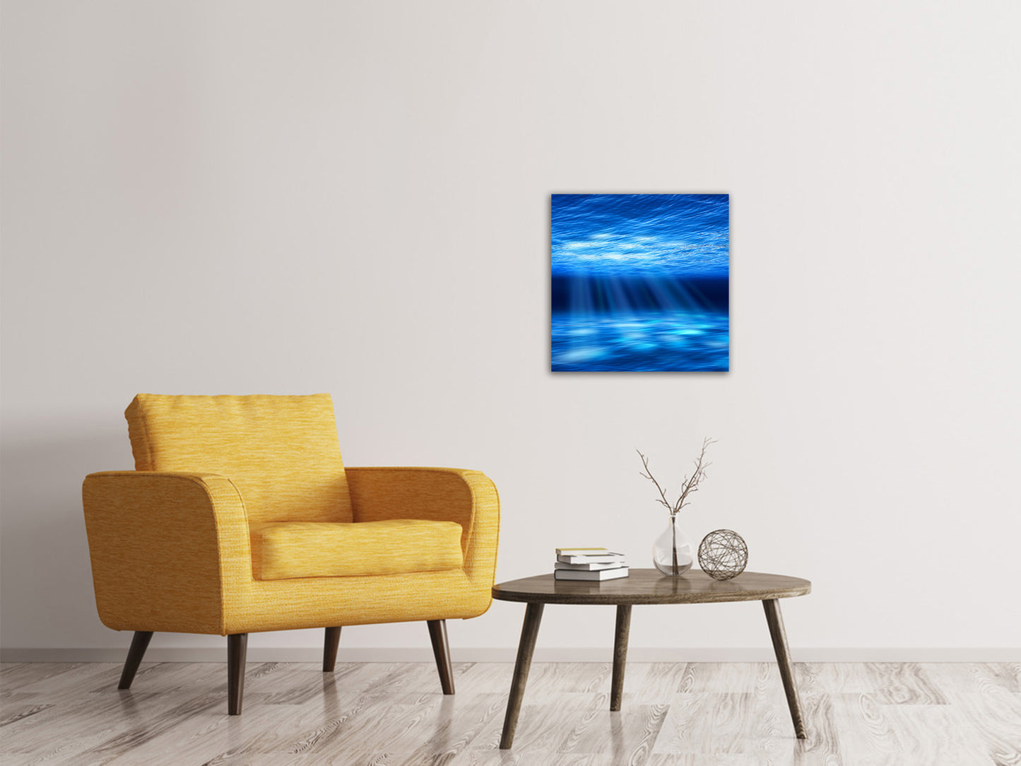 Leinwandbild Licht unter Wasser