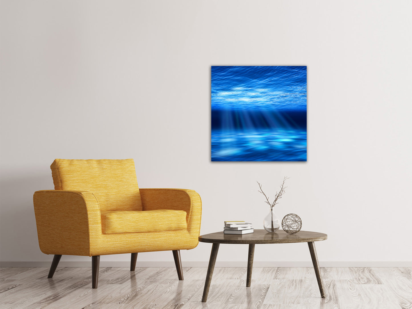 Leinwandbild Licht unter Wasser