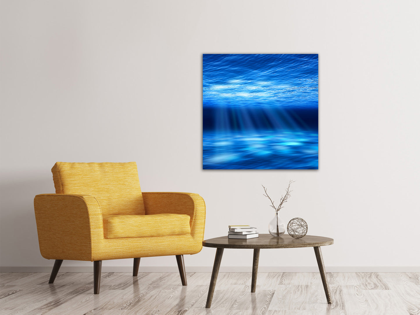 Leinwandbild Licht unter Wasser