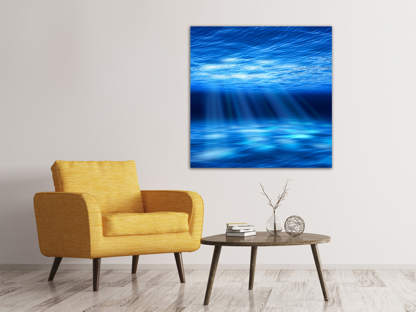 Leinwandbild Licht unter Wasser