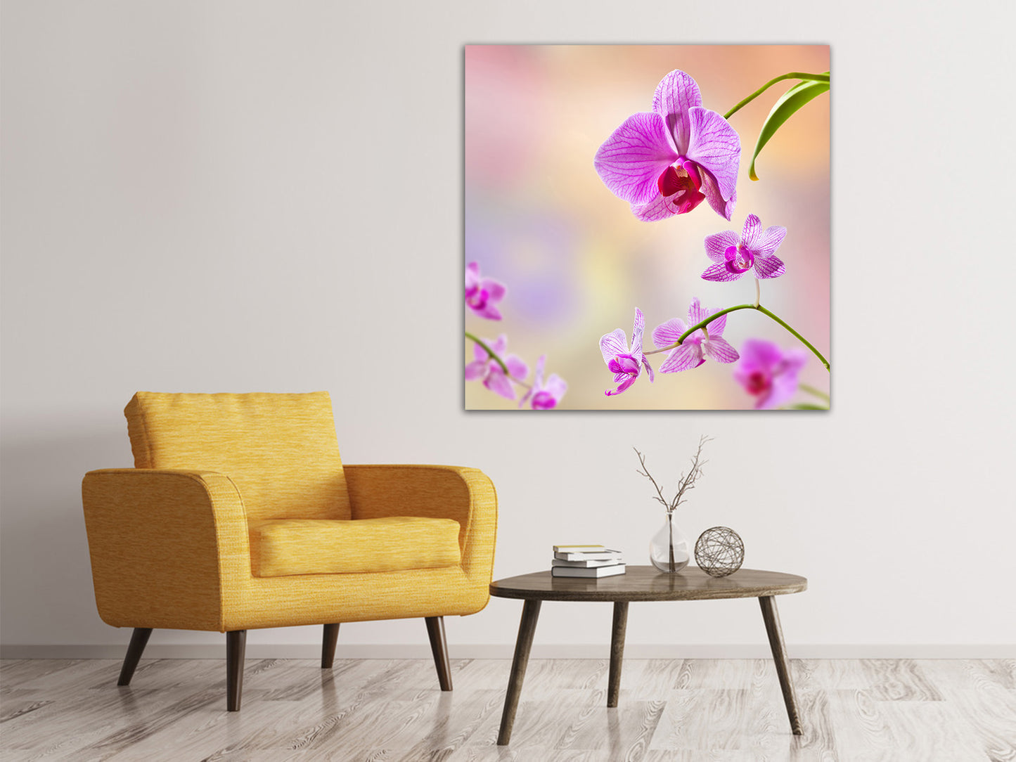 Leinwandbild Romantische Orchideen