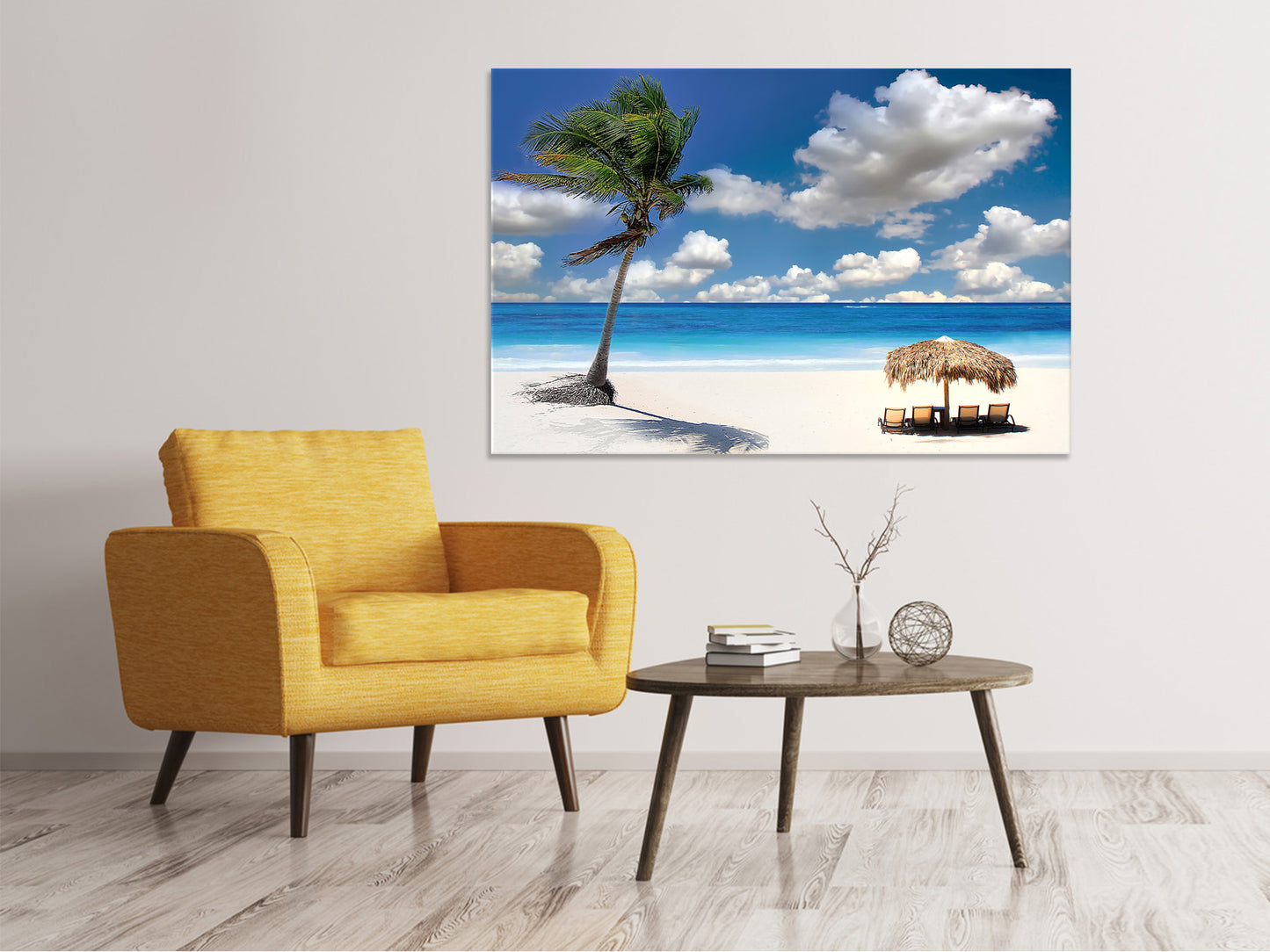Leinwandbild Strand an der blauen Lagune