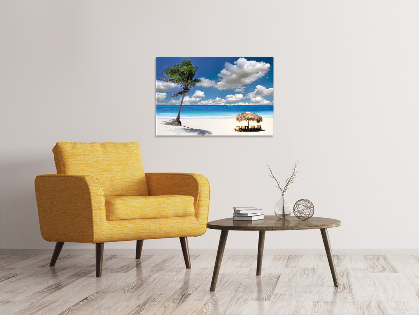 Leinwandbild Strand an der blauen Lagune