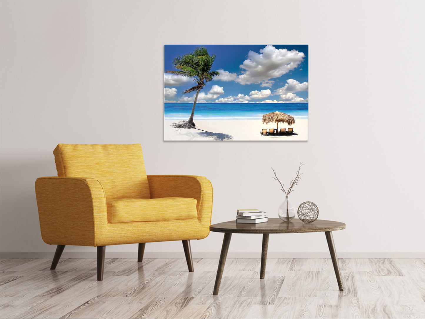 Leinwandbild Strand an der blauen Lagune