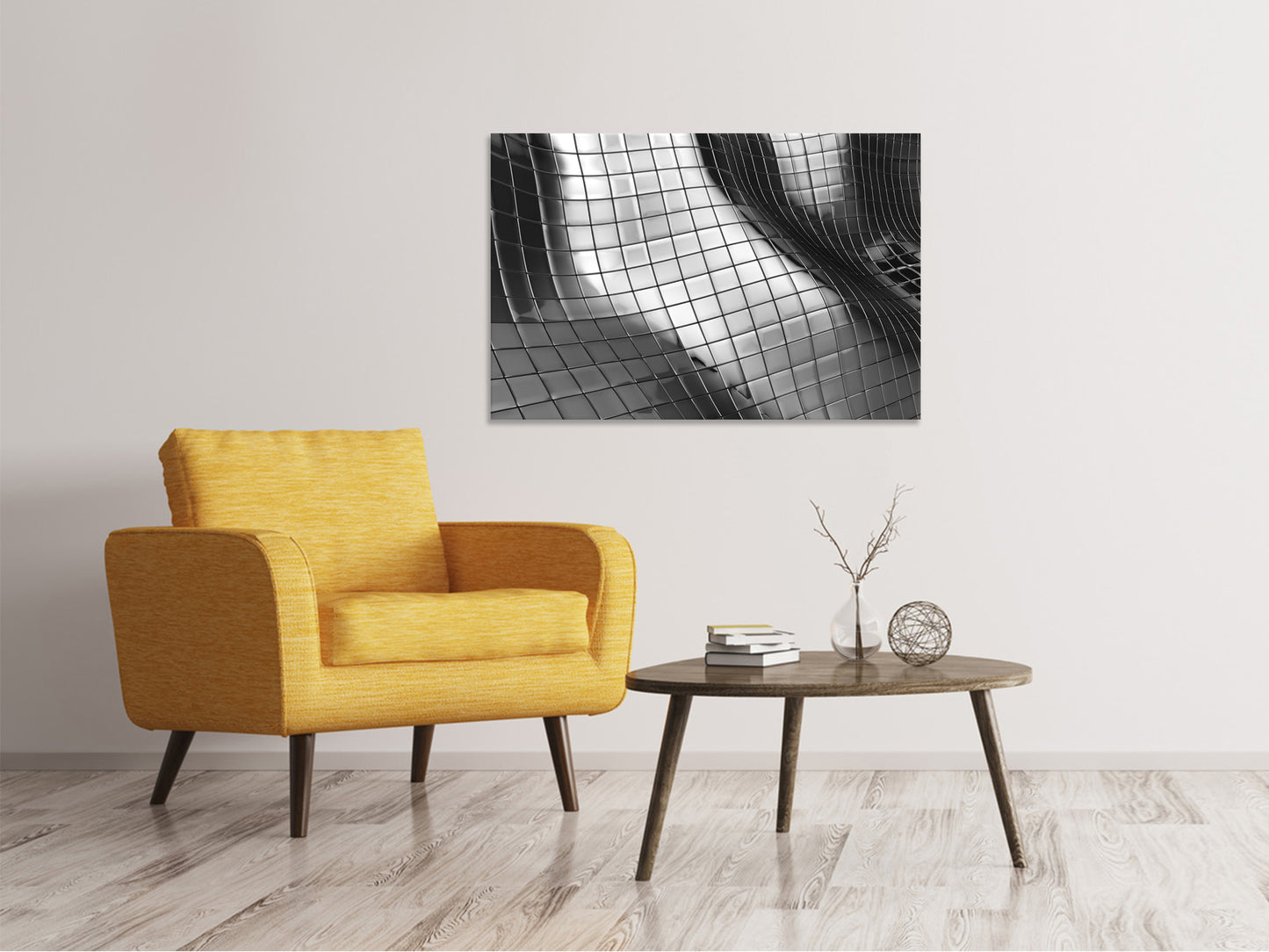 Leinwandbild Abstrakter Stahl