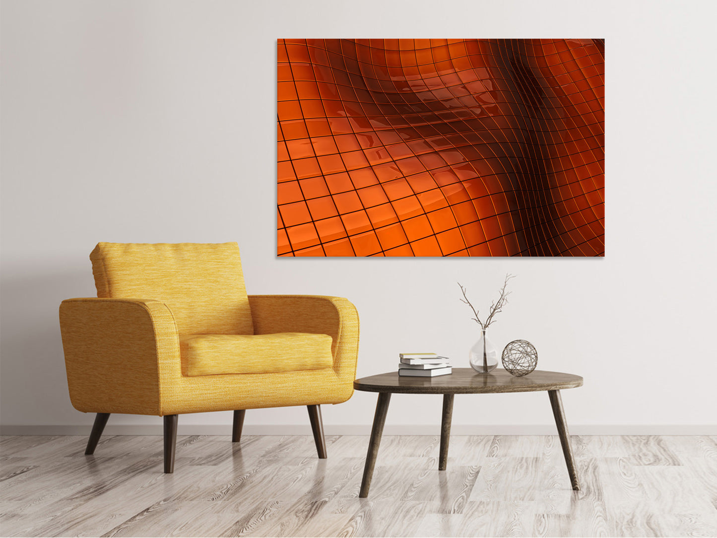 Leinwandbild 3D-Kacheln