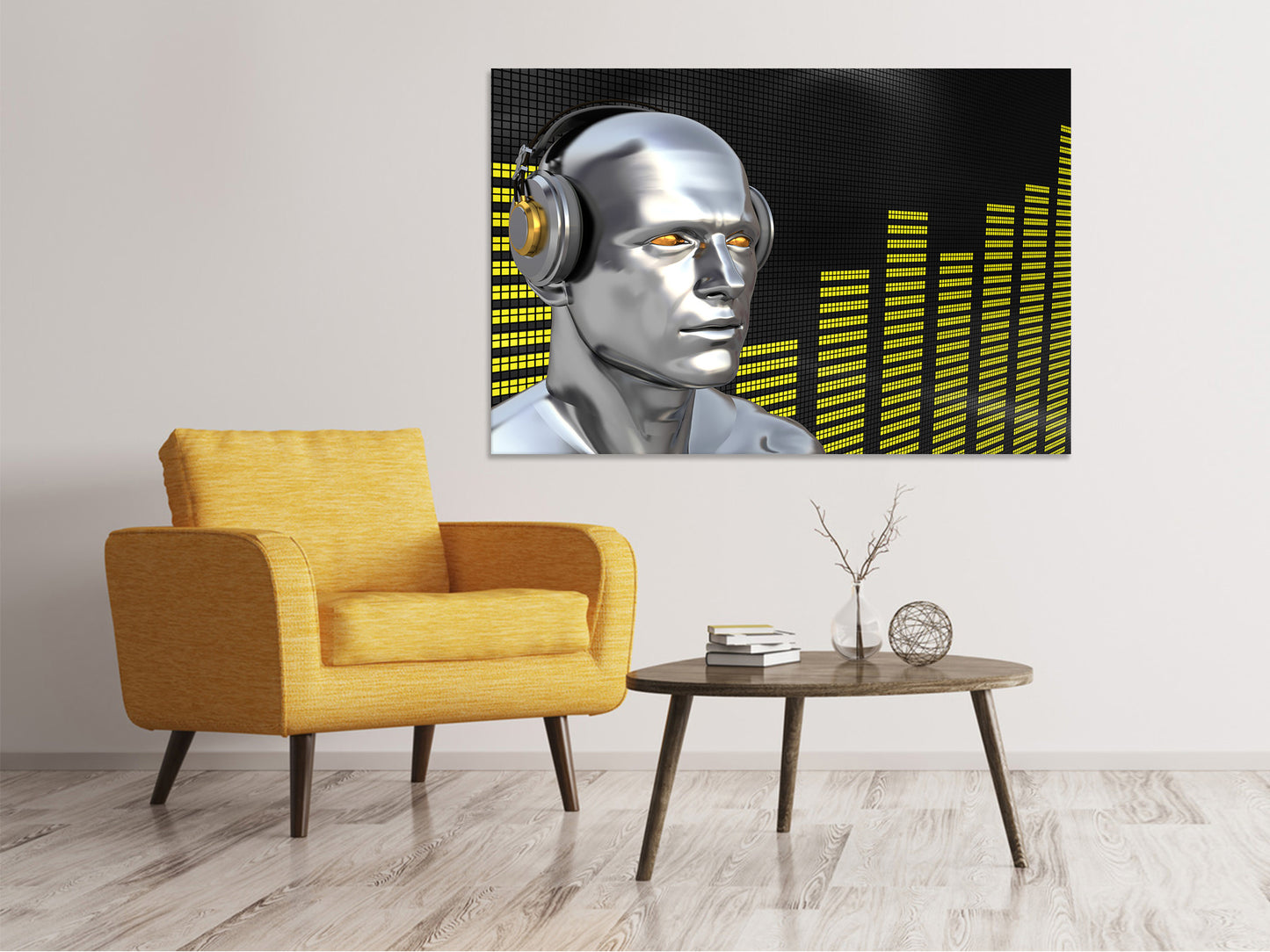Leinwandbild Futuristischer DJ