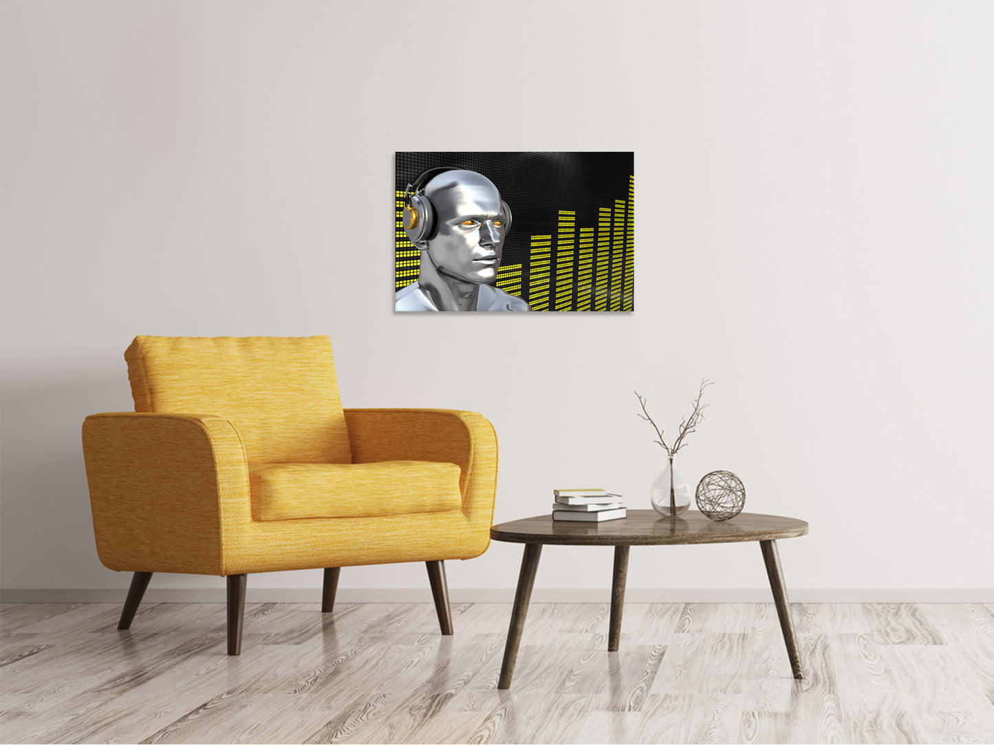 Leinwandbild Futuristischer DJ
