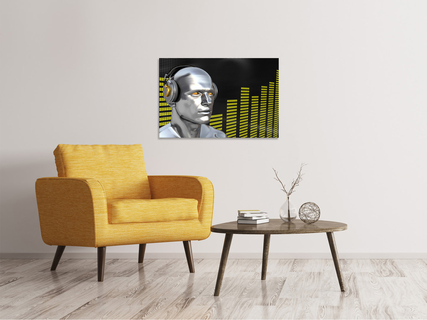 Leinwandbild Futuristischer DJ