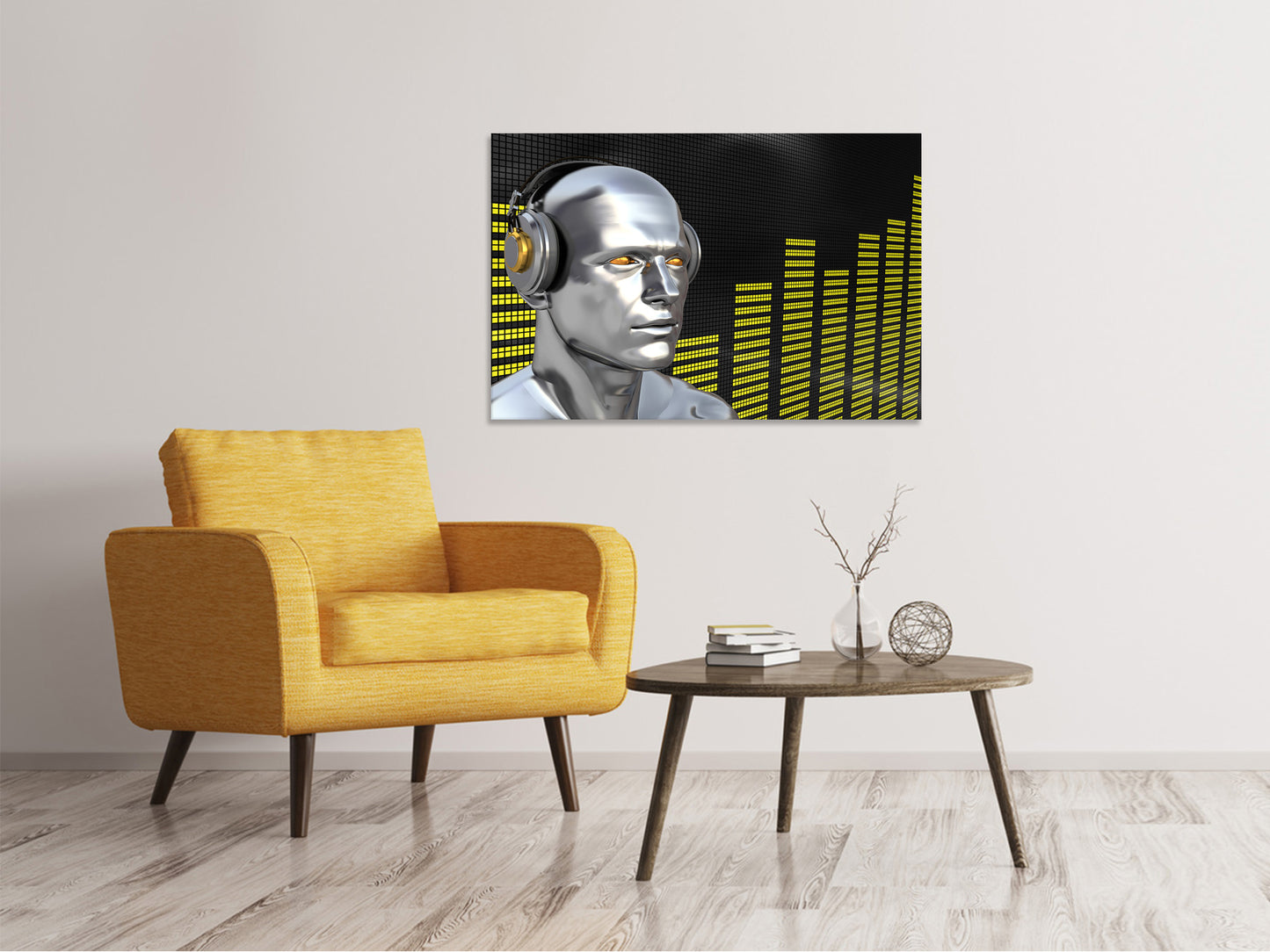 Leinwandbild Futuristischer DJ