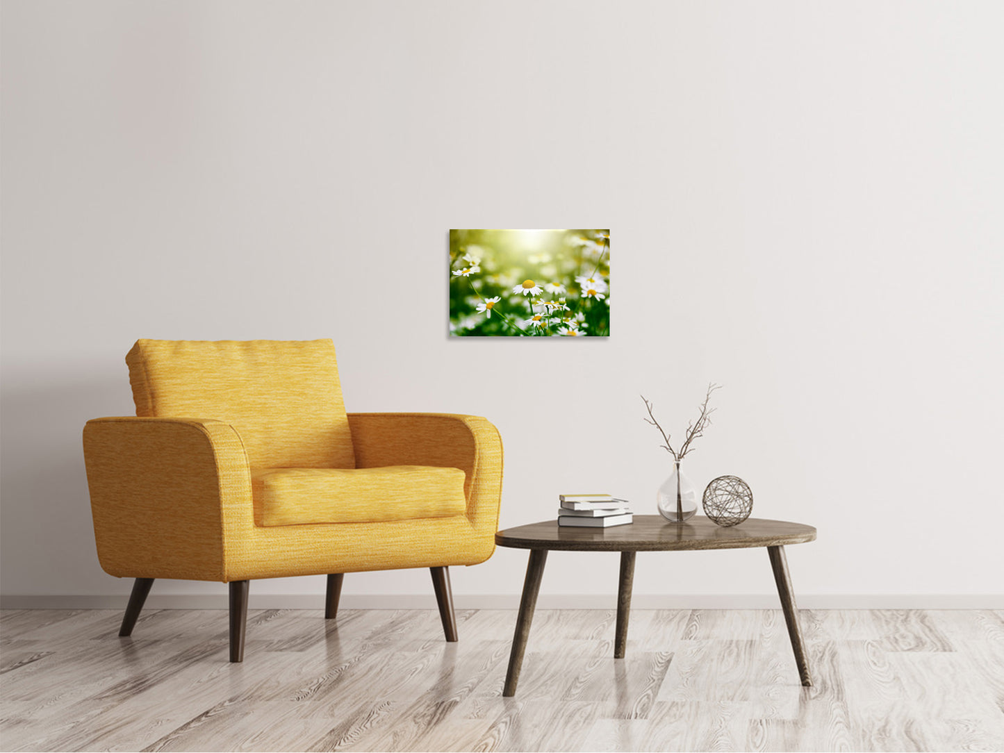 Leinwandbild Die Gänseblümchen
