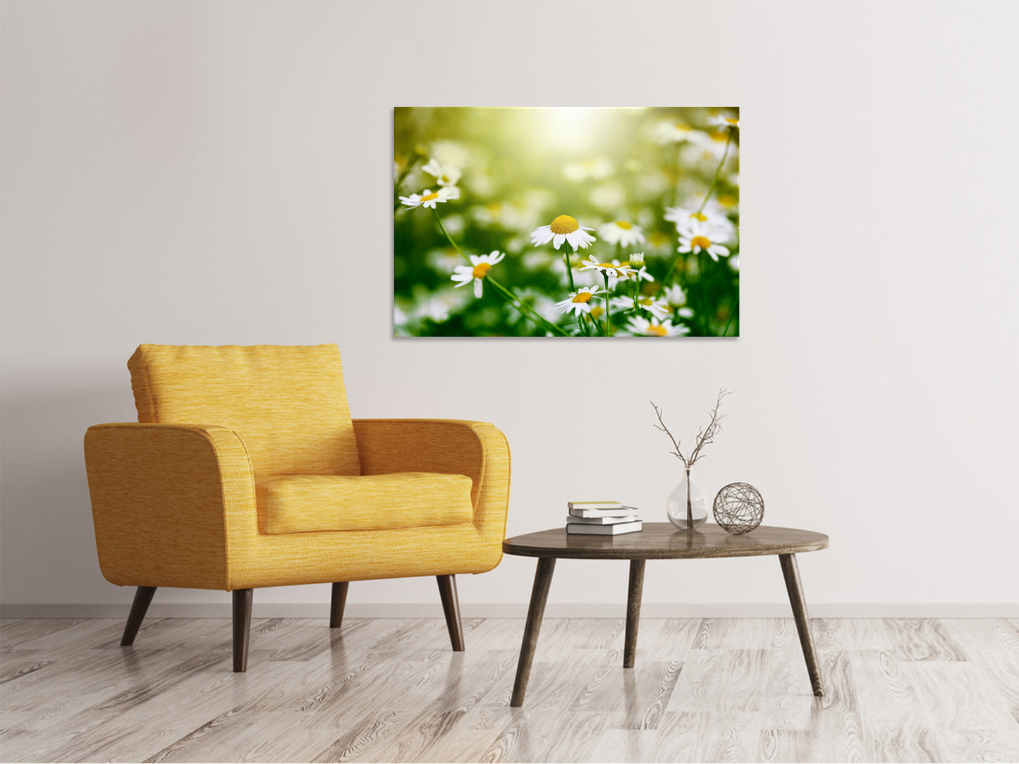 Leinwandbild Die Gänseblümchen