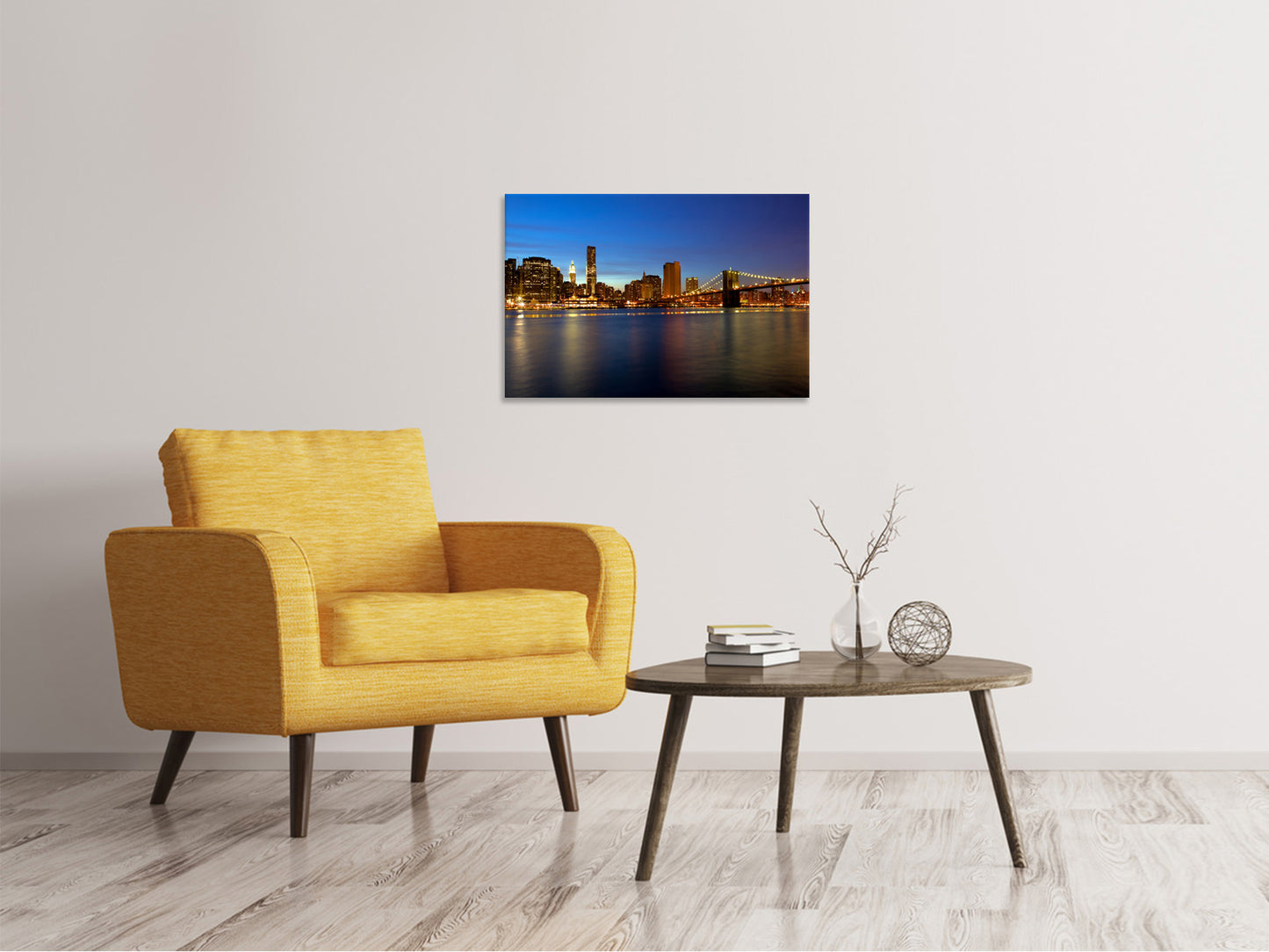 Leinwandbild Skyline Manhattan im Lichtermeer