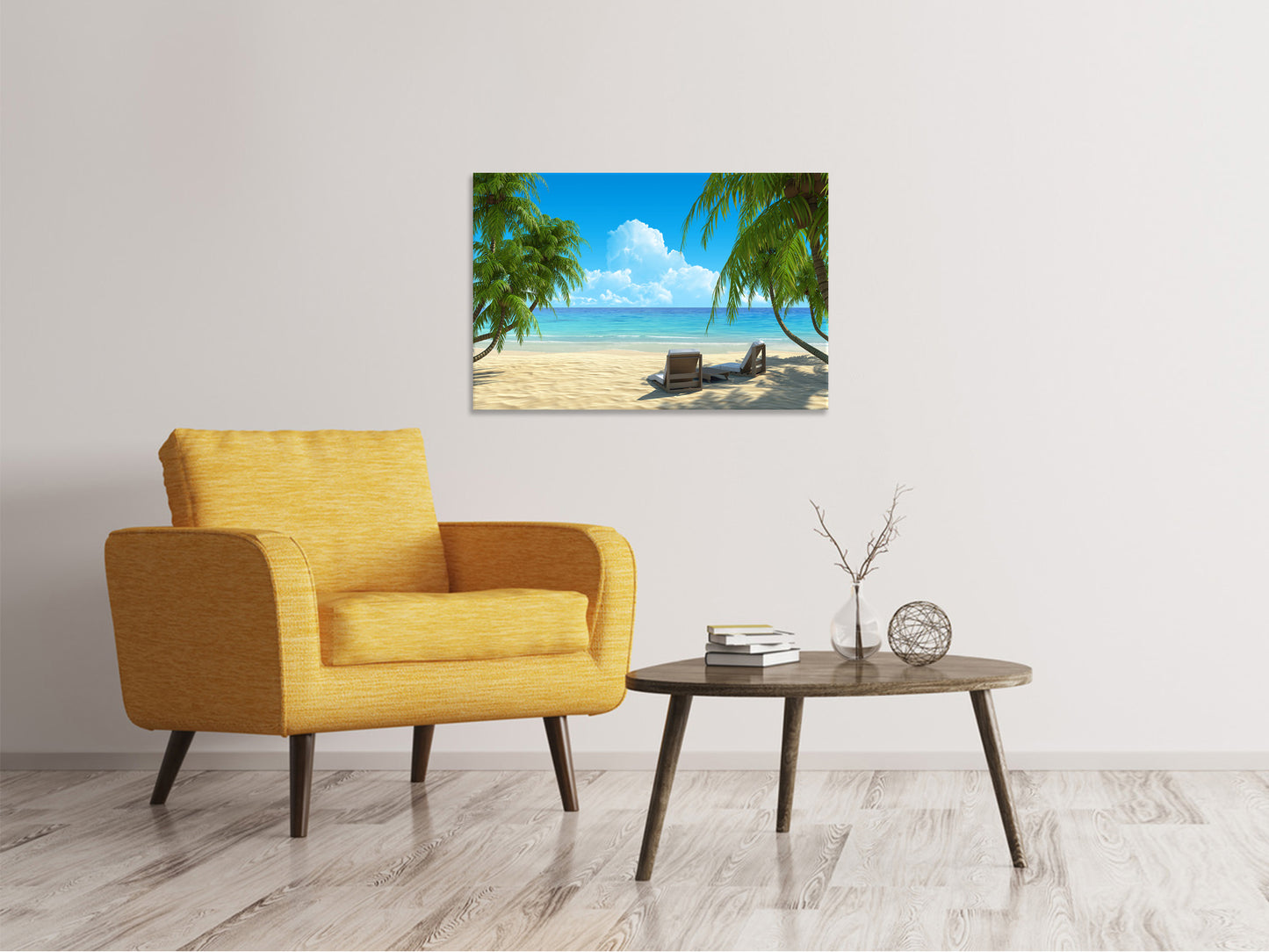 Leinwandbild Strandparadies