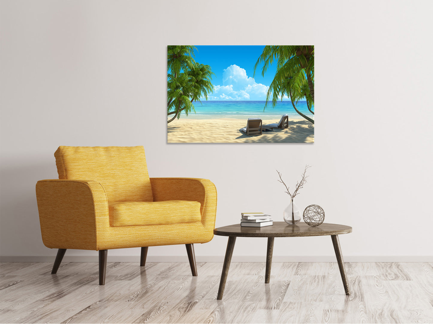 Leinwandbild Strandparadies