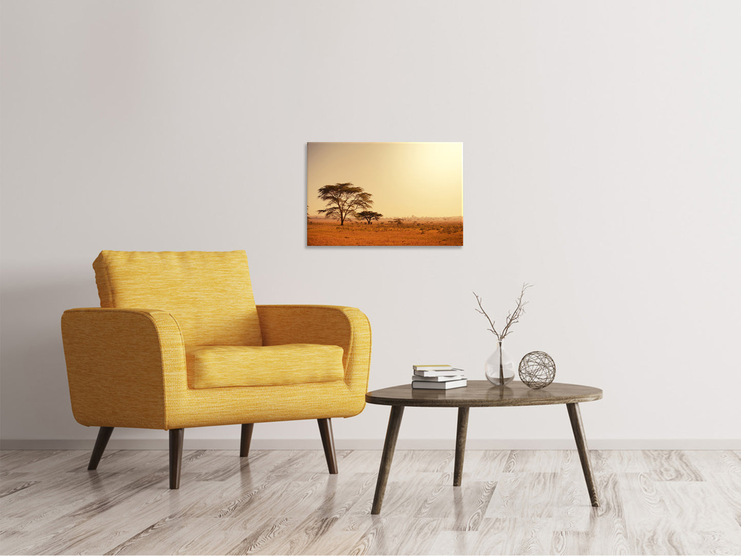 Leinwandbild Weideland in Kenia