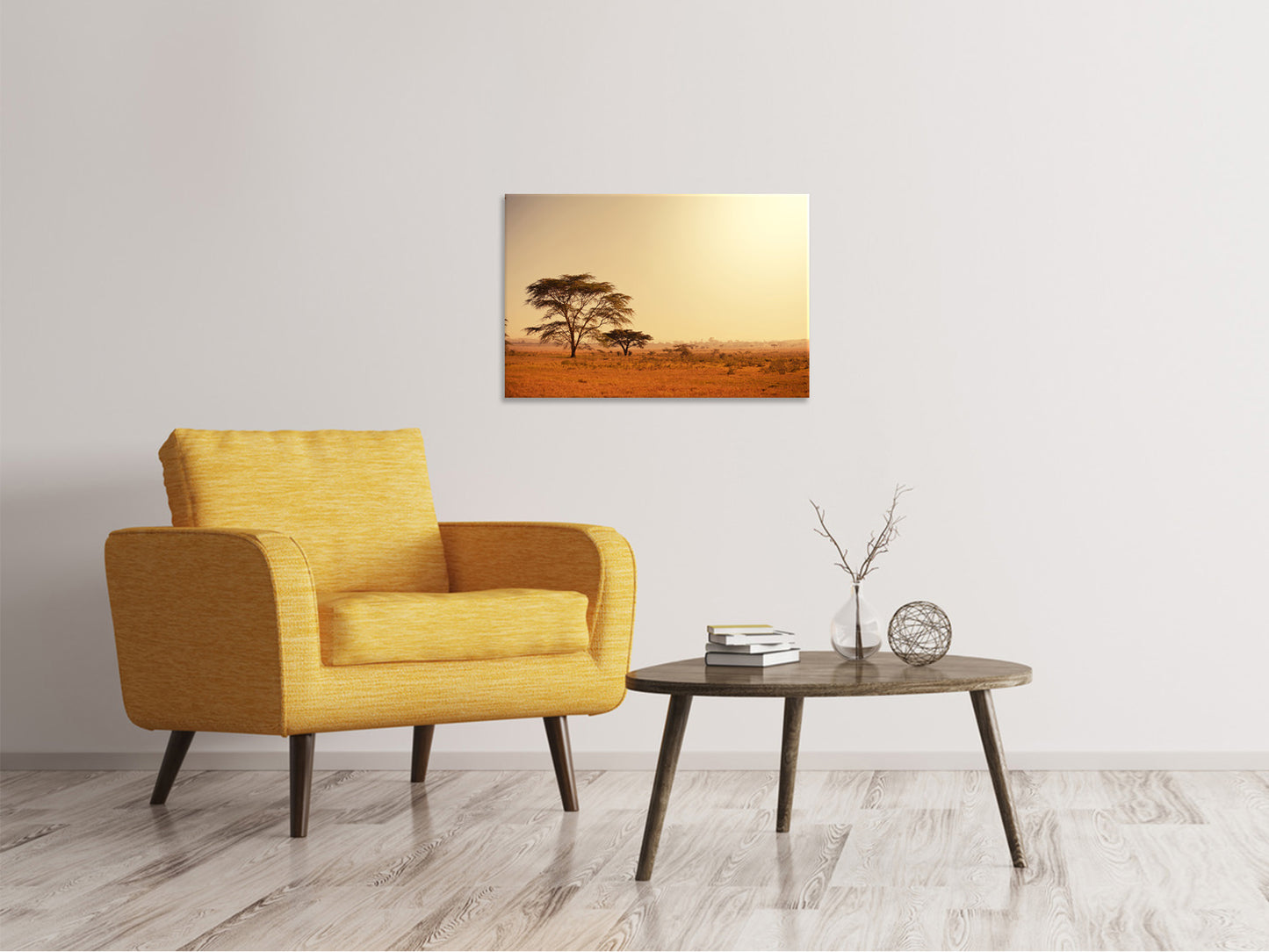 Leinwandbild Weideland in Kenia