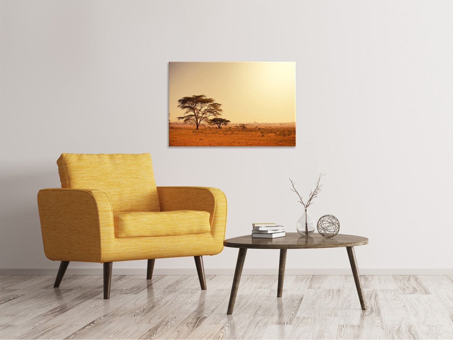 Leinwandbild Weideland in Kenia