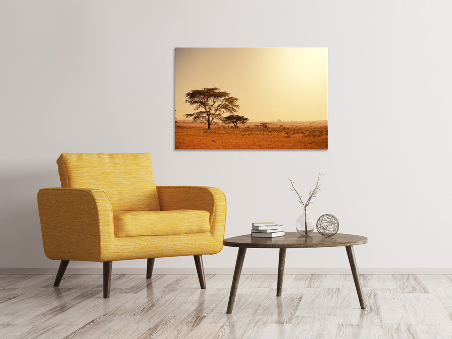 Leinwandbild Weideland in Kenia