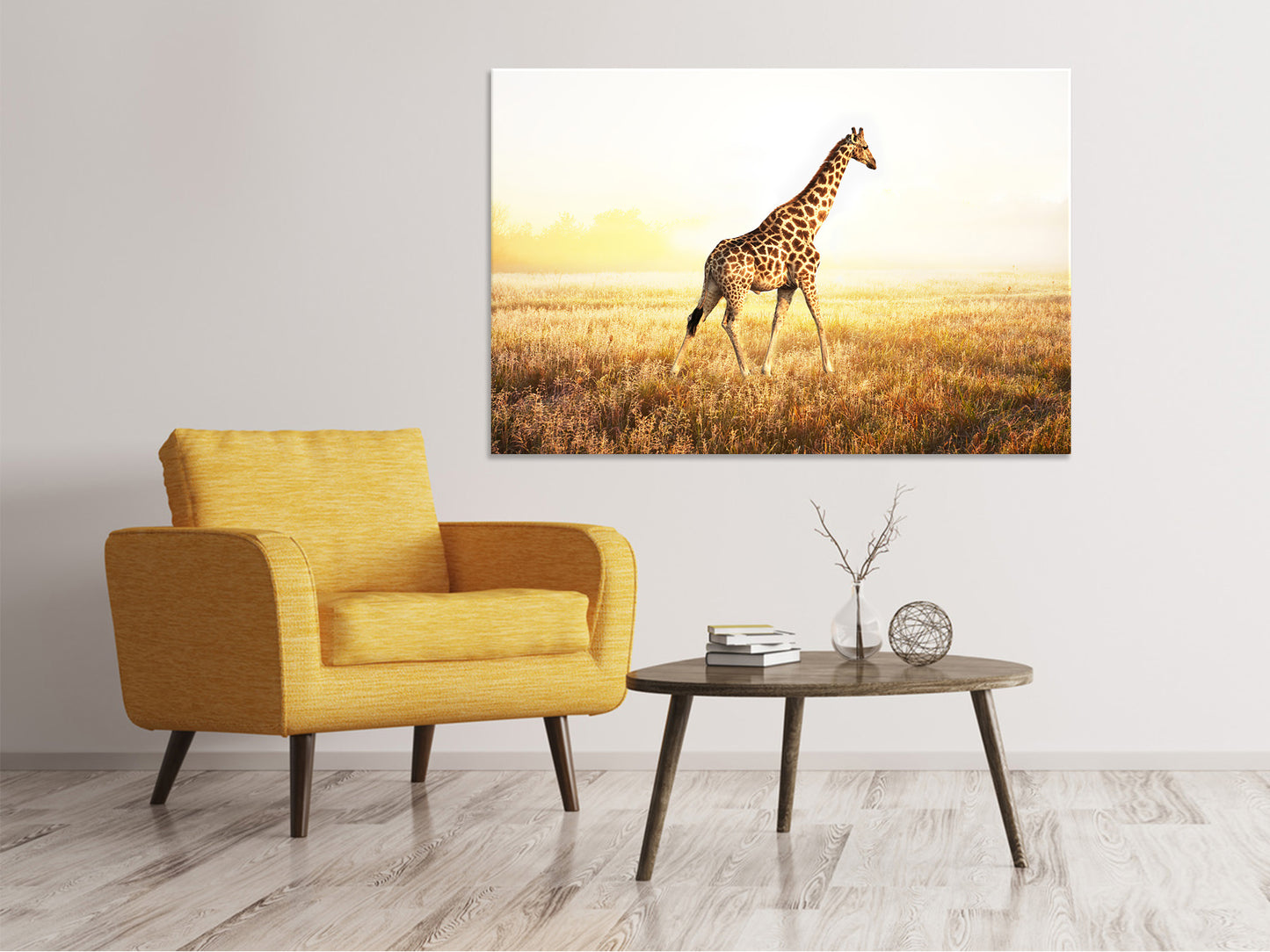 Leinwandbild Die Giraffe