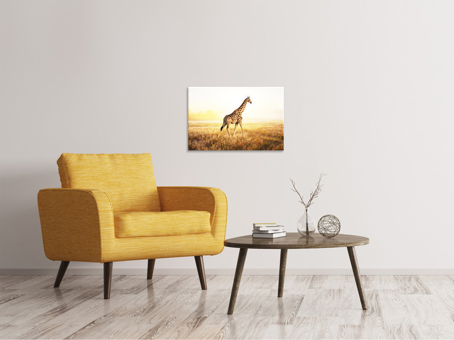 Leinwandbild Die Giraffe