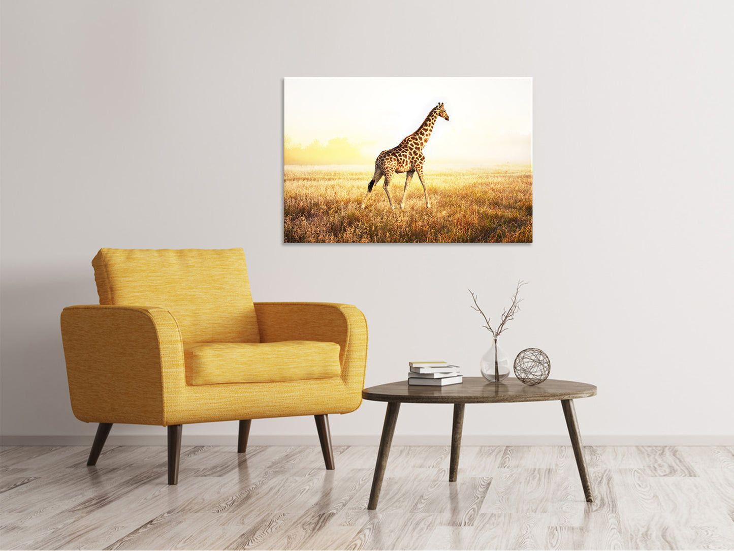Leinwandbild Die Giraffe