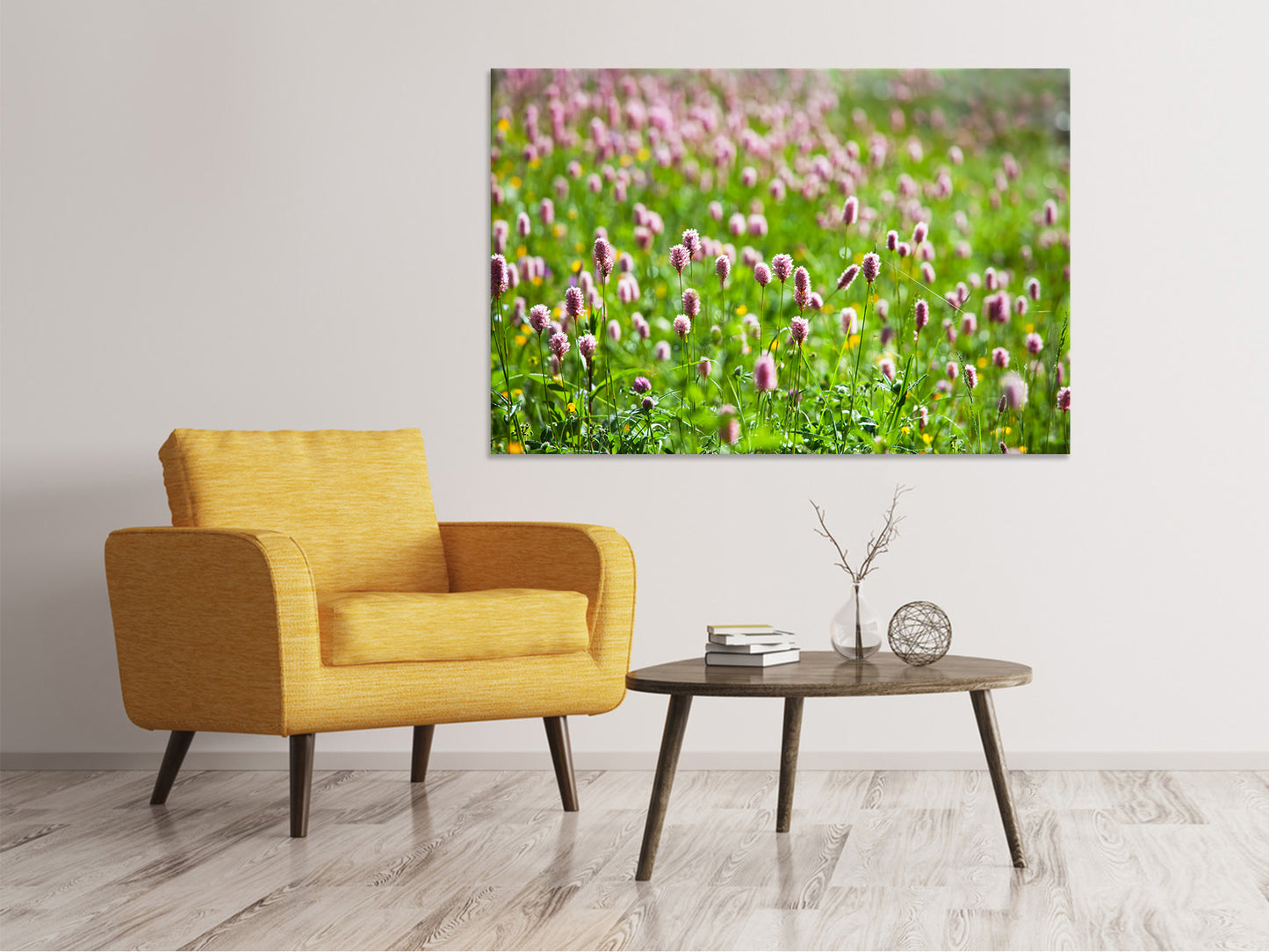 Leinwandbild Der Wiesenklee