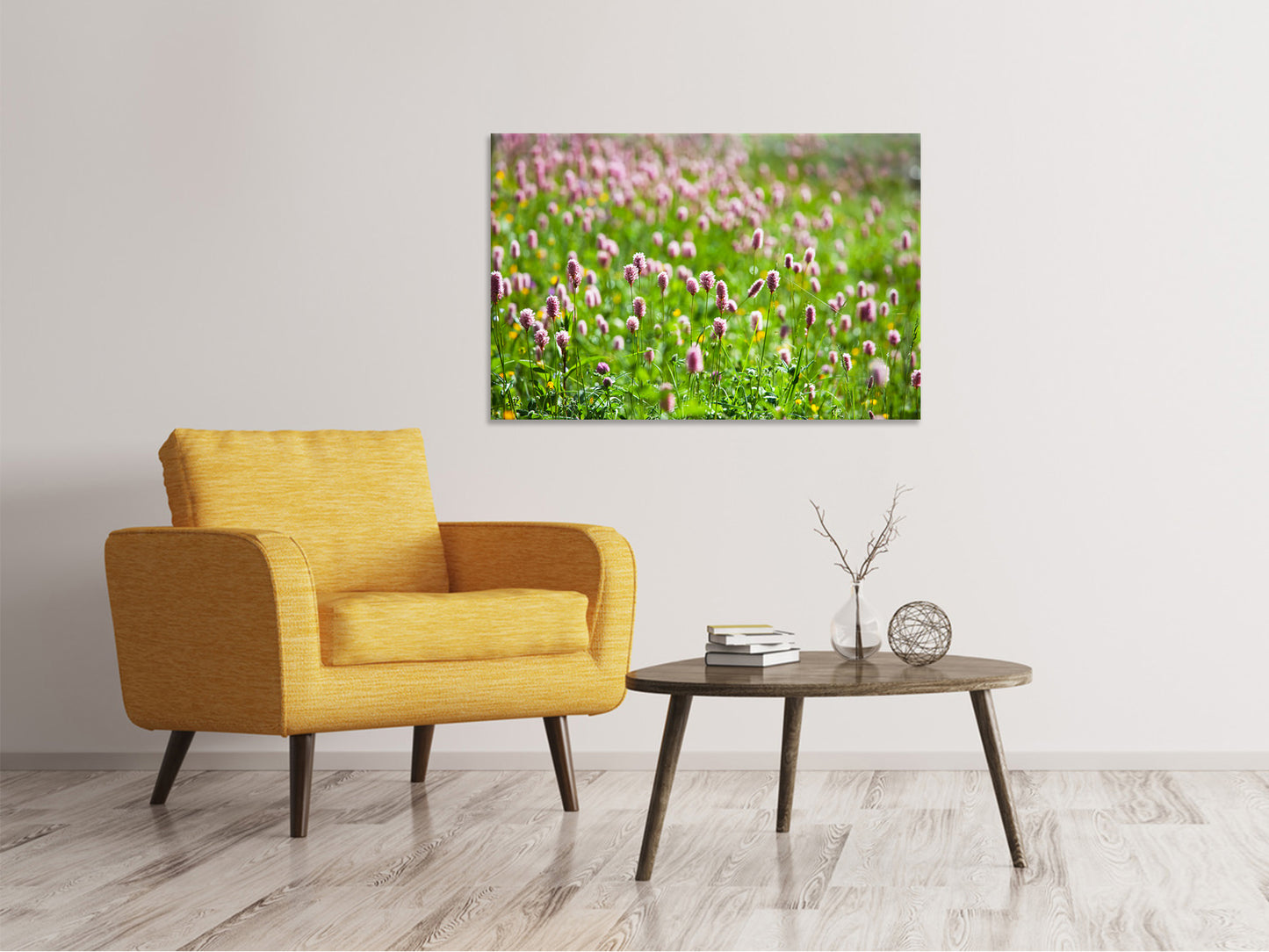 Leinwandbild Der Wiesenklee