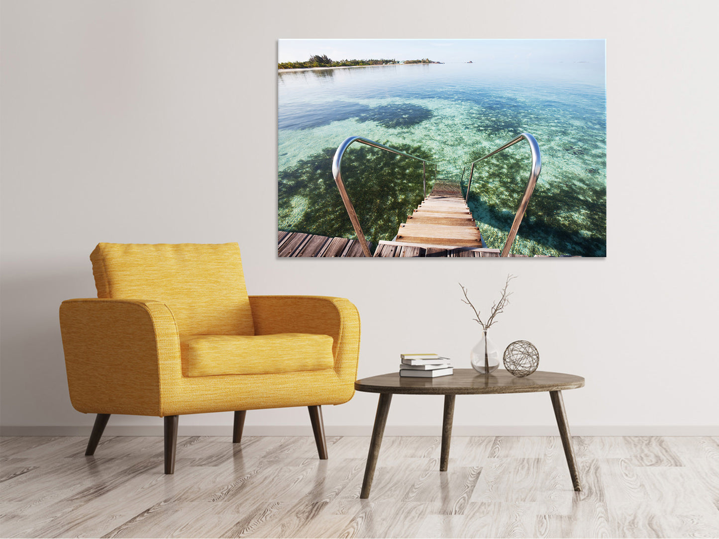 Leinwandbild Bad im Meer