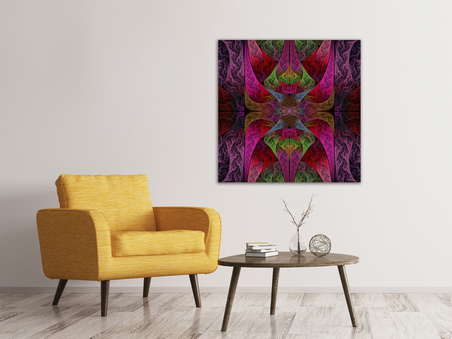 Leinwandbild Fraktales Muster