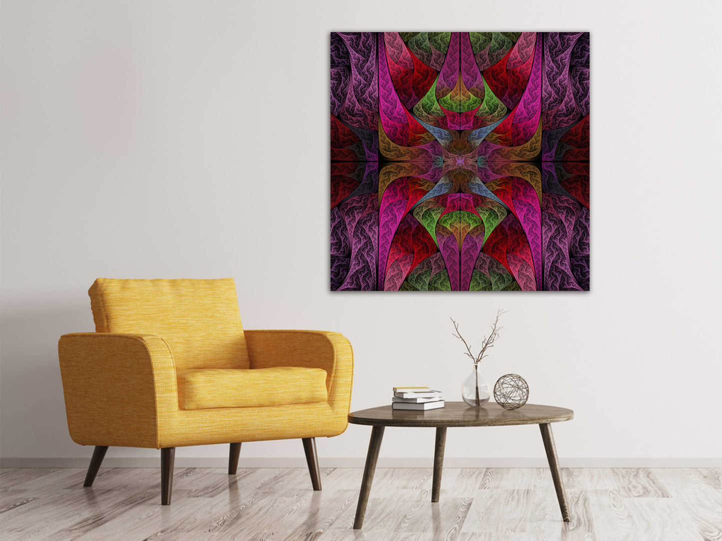 Leinwandbild Fraktales Muster