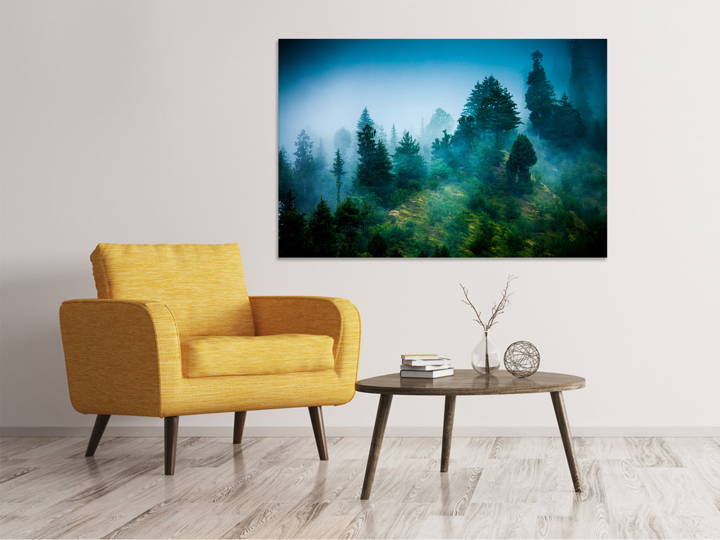 Leinwandbild Geheimnisvoller Wald