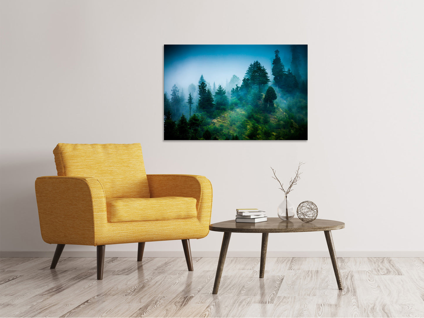Leinwandbild Geheimnisvoller Wald