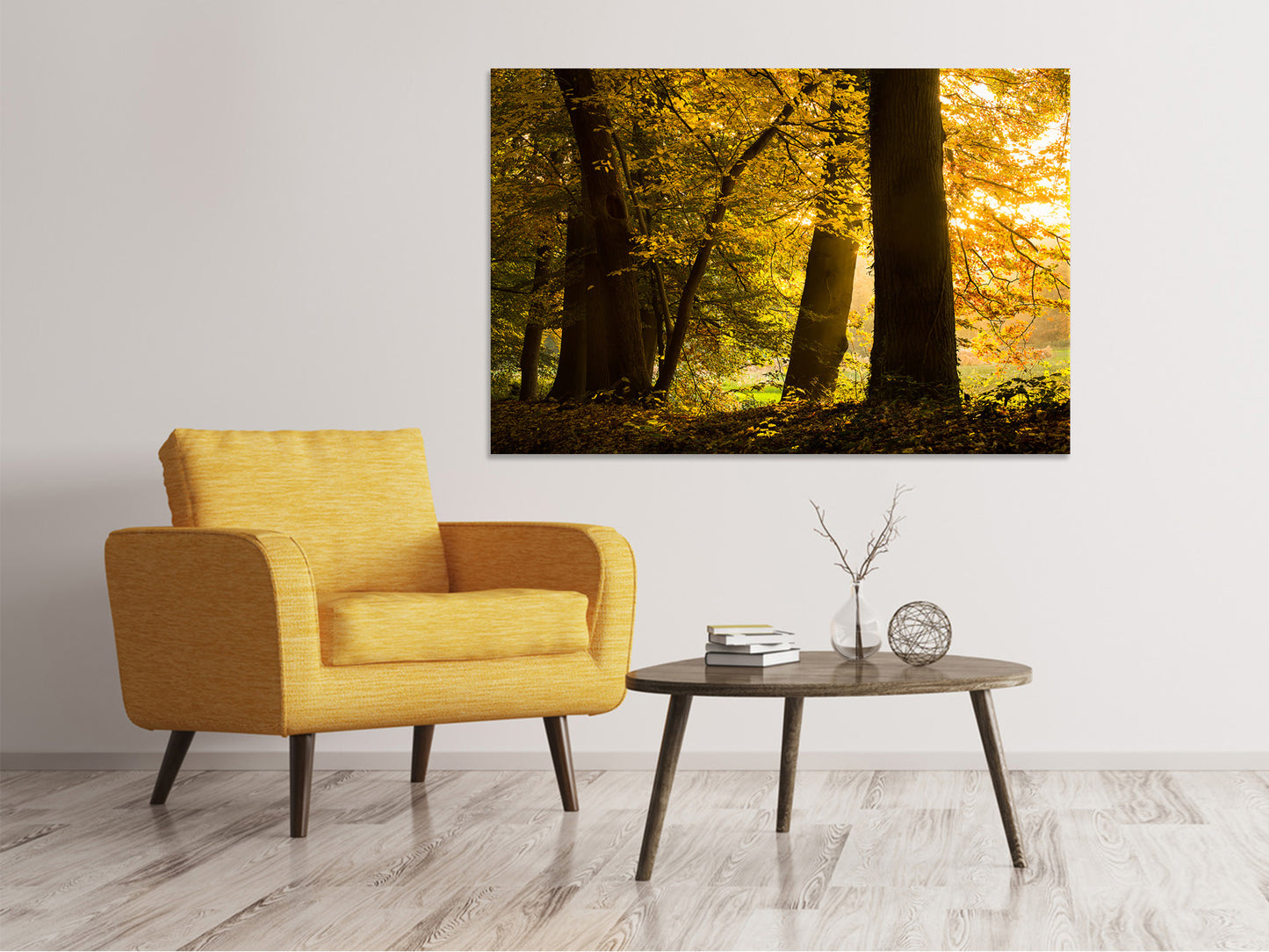 Leinwandbild Herbstlaub