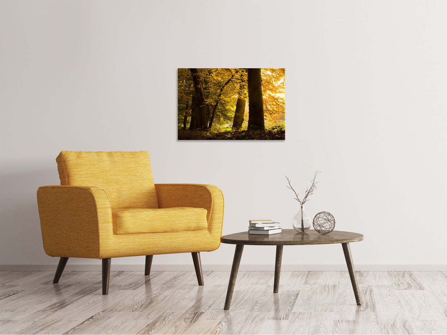 Leinwandbild Herbstlaub