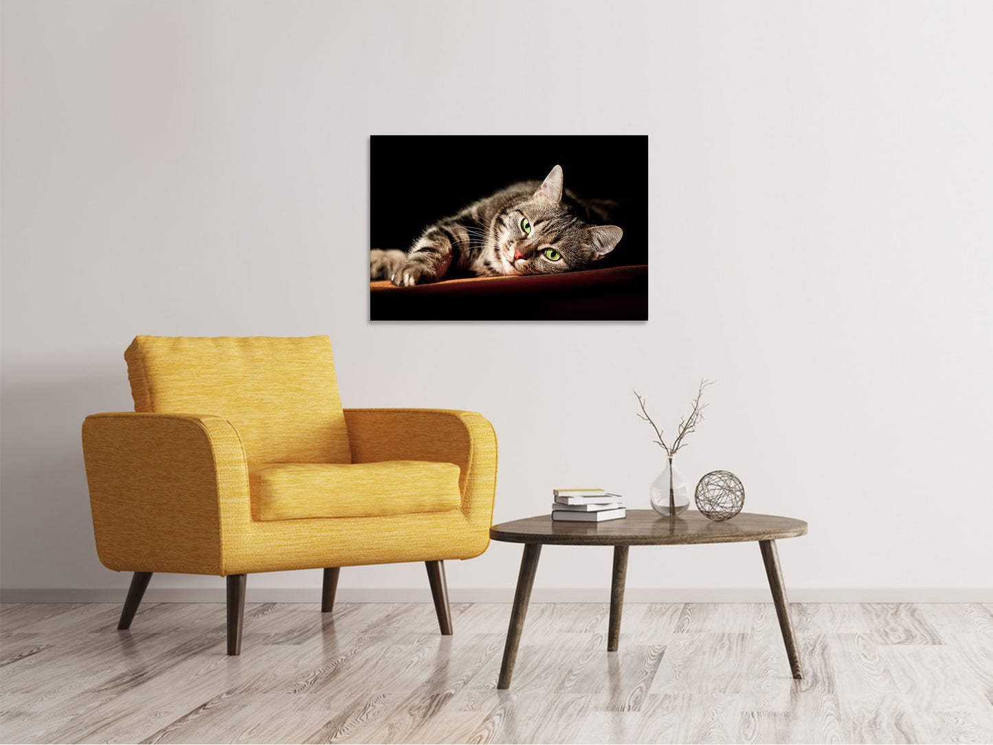 Leinwandbild Entspannte Katze
