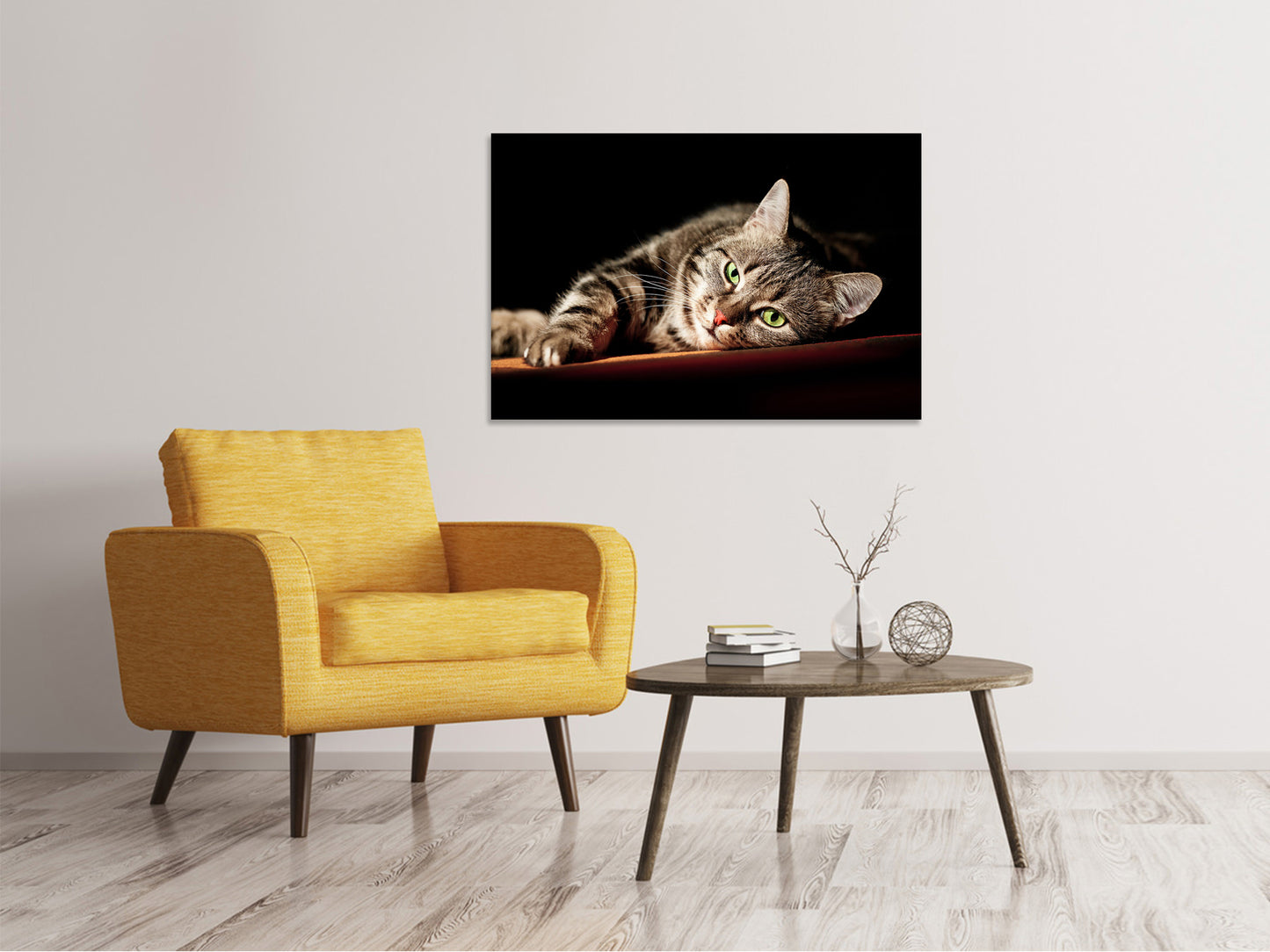 Leinwandbild Entspannte Katze