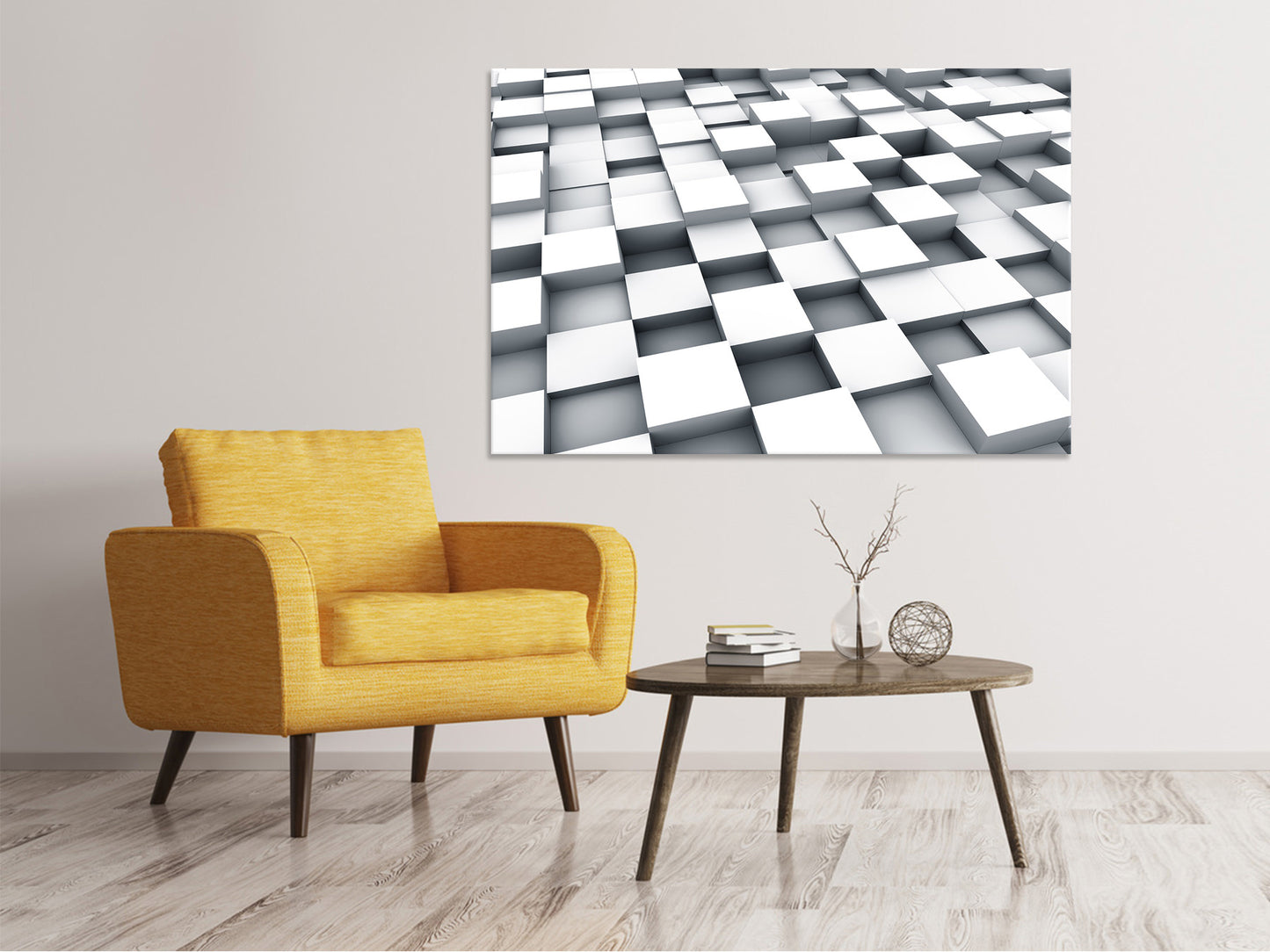 Leinwandbild 3D-Kubus