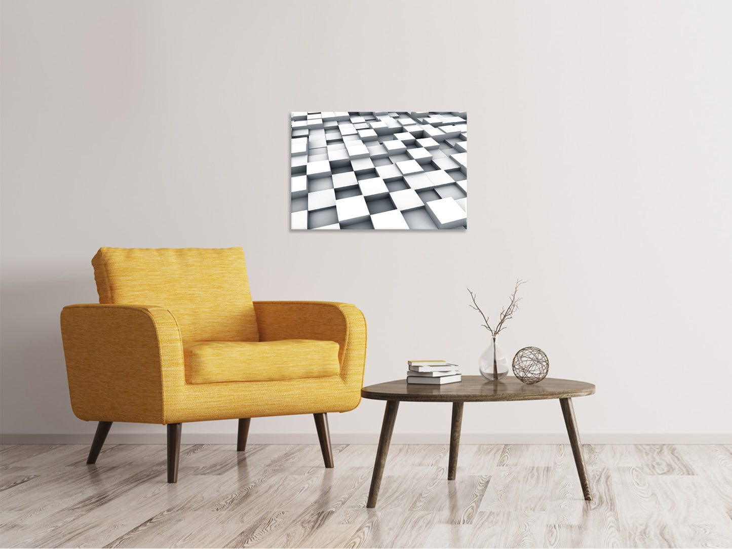 Leinwandbild 3D-Kubus