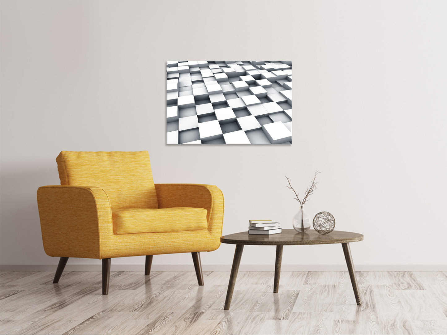 Leinwandbild 3D-Kubus