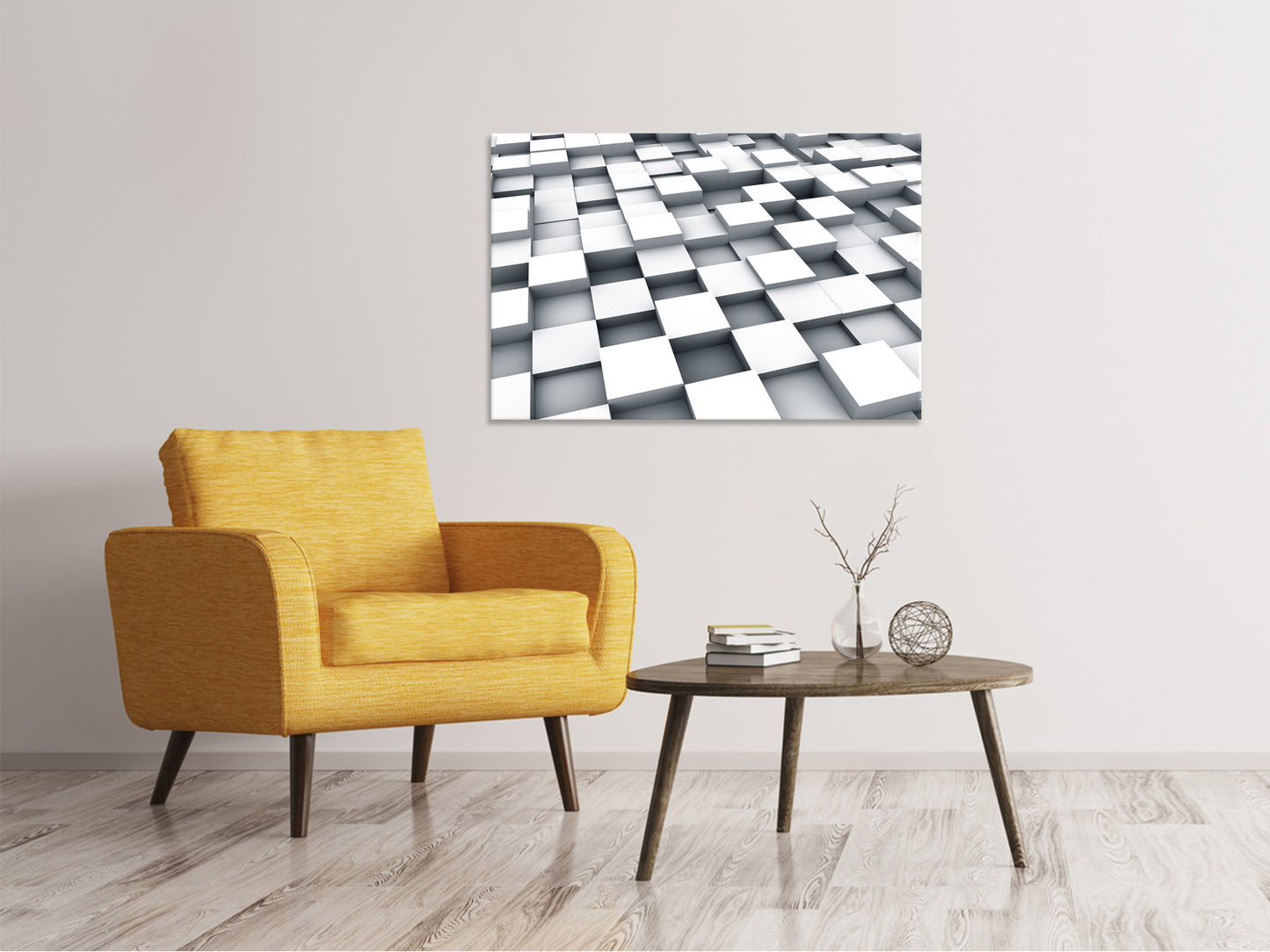 Leinwandbild 3D-Kubus